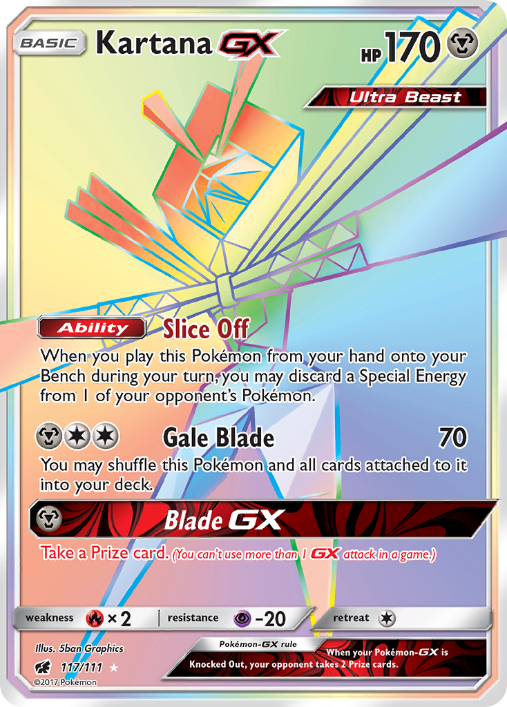 Kartana GX (117/111) [Sun & Moon: Crimson Invasion] | Shuffle n Cut Hobbies & Games