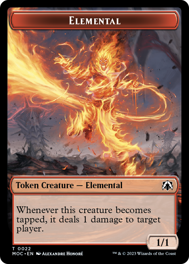 Elemental (22) // Faerie Double-Sided Token [March of the Machine Commander Tokens] | Shuffle n Cut Hobbies & Games