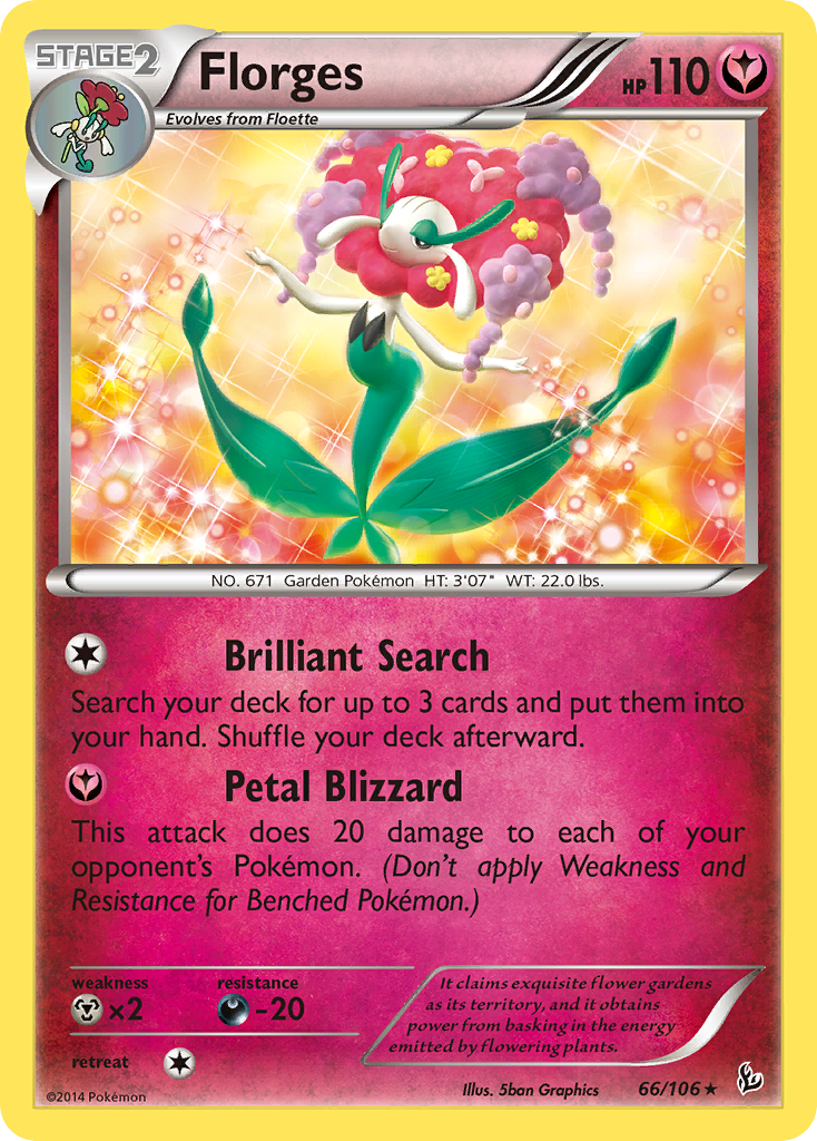 Florges (66/106) [XY: Flashfire] | Shuffle n Cut Hobbies & Games