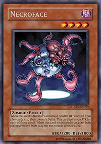 Necroface [GLAS-EN090] Secret Rare | Shuffle n Cut Hobbies & Games