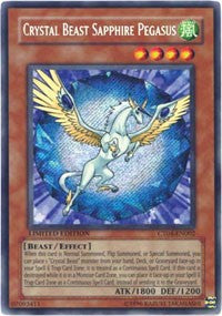 Crystal Beast Sapphire Pegasus [CT04-EN002] Secret Rare | Shuffle n Cut Hobbies & Games