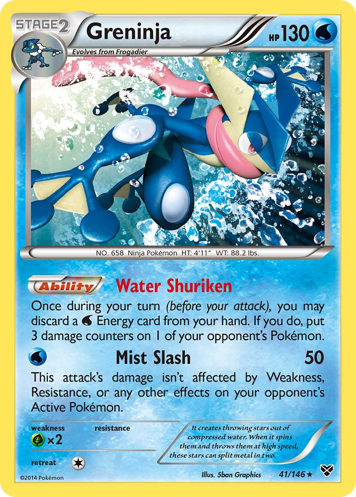 Greninja (41/146) (Cosmos Holo) (Blister Exclusive) [XY: Base Set] | Shuffle n Cut Hobbies & Games