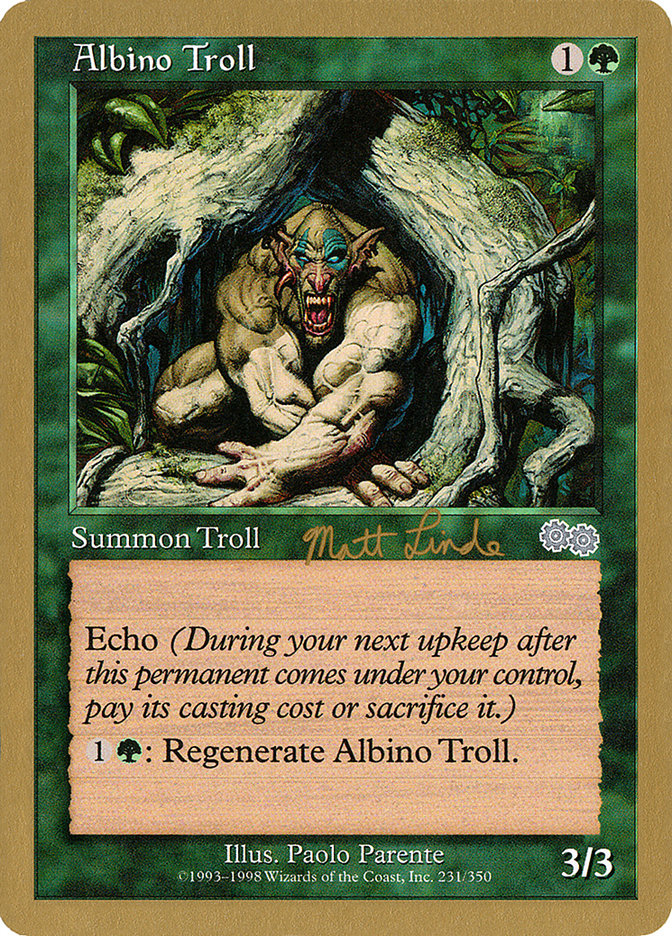 Albino Troll (Matt Linde) [World Championship Decks 1999] | Shuffle n Cut Hobbies & Games