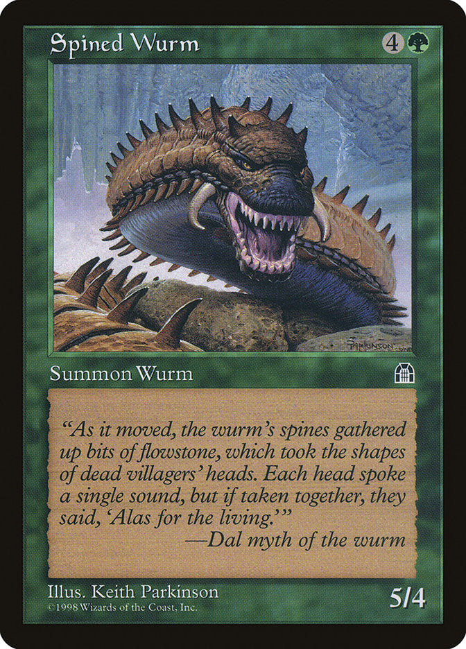 Spined Wurm [Stronghold] | Shuffle n Cut Hobbies & Games