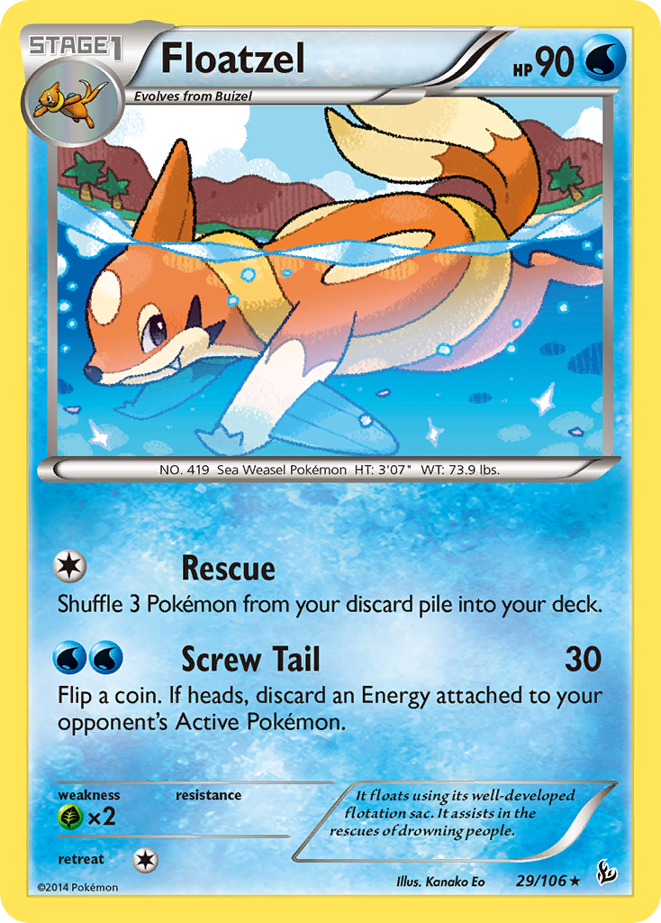 Floatzel (29/106) [XY: Flashfire] | Shuffle n Cut Hobbies & Games