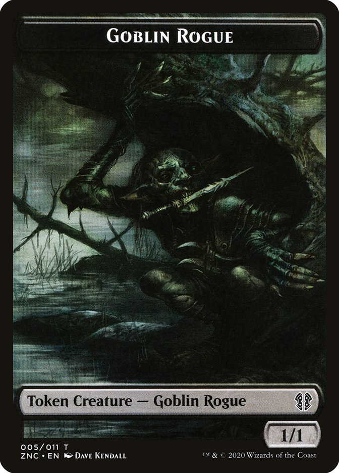 Faerie Rogue // Goblin Rogue Double-Sided Token [Zendikar Rising Commander Tokens] | Shuffle n Cut Hobbies & Games