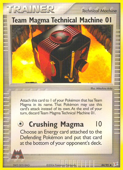 Team Magma Technical Machine 01 (84/95) [EX: Team Magma vs Team Aqua] | Shuffle n Cut Hobbies & Games