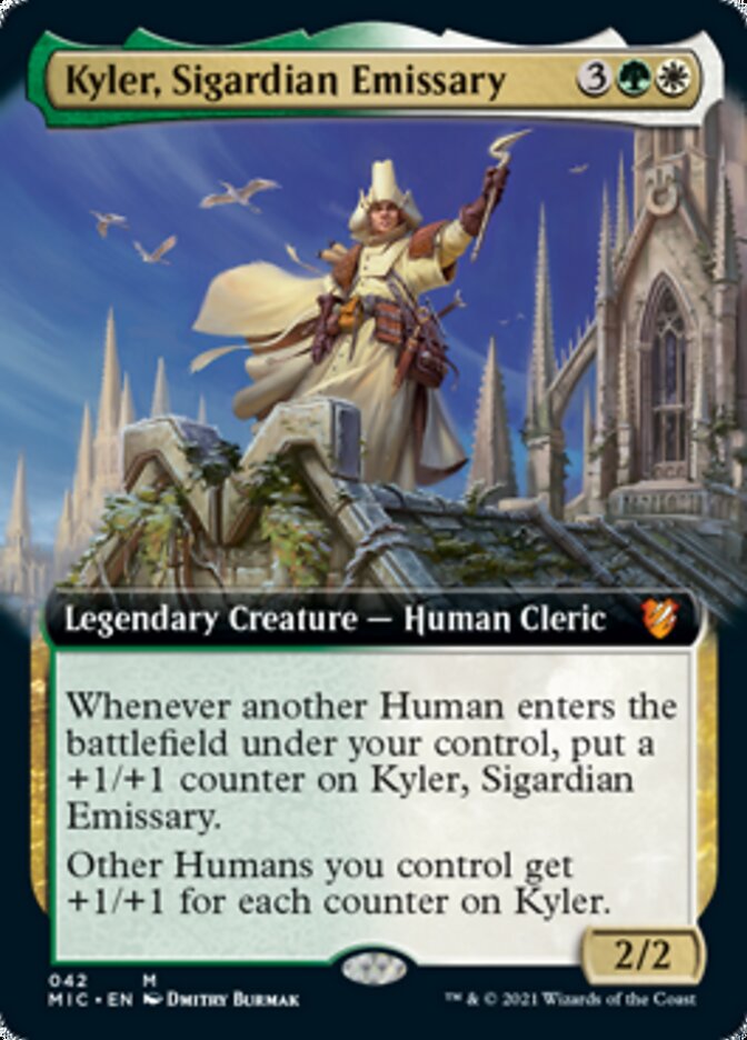 Kyler, Sigardian Emissary (Extended Art) [Innistrad: Midnight Hunt Commander] | Shuffle n Cut Hobbies & Games