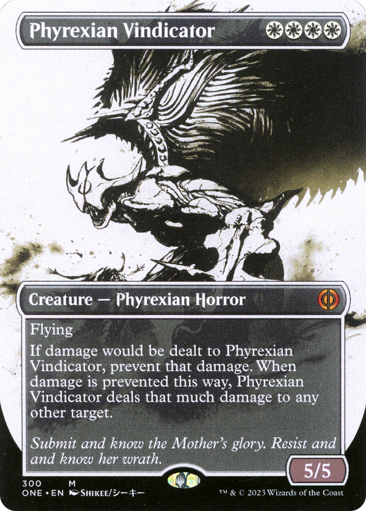 Phyrexian Vindicator (Borderless Ichor) [Phyrexia: All Will Be One] | Shuffle n Cut Hobbies & Games