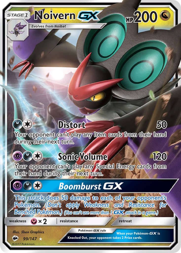 Noivern GX (99/147) [Sun & Moon: Burning Shadows] | Shuffle n Cut Hobbies & Games