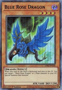 Blue Rose Dragon (Green) [LDS2-EN104] Ultra Rare | Shuffle n Cut Hobbies & Games