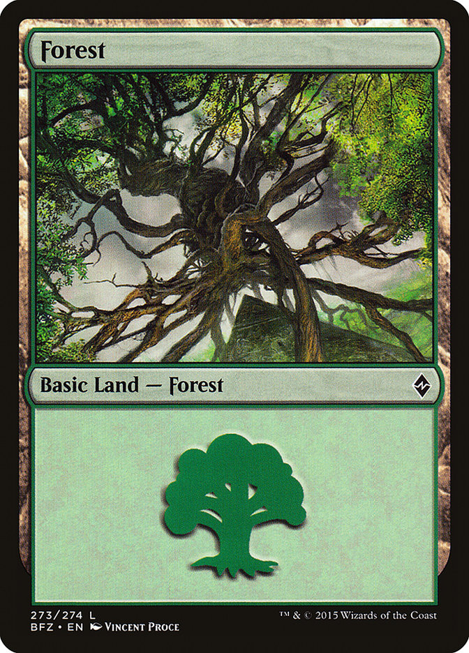 Forest (273) [Battle for Zendikar] | Shuffle n Cut Hobbies & Games