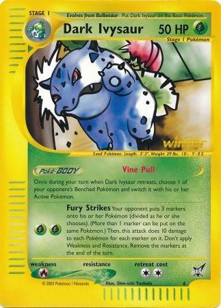 Dark Ivysaur (6) (Winner) (Jumbo Card) [Best of Promos] | Shuffle n Cut Hobbies & Games