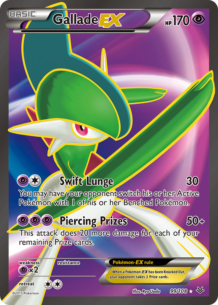 Gallade EX (99/108) [XY: Roaring Skies] | Shuffle n Cut Hobbies & Games