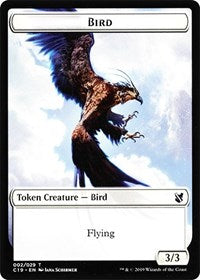 Bird (002) // Sculpture Double-Sided Token [Commander 2019 Tokens] | Shuffle n Cut Hobbies & Games