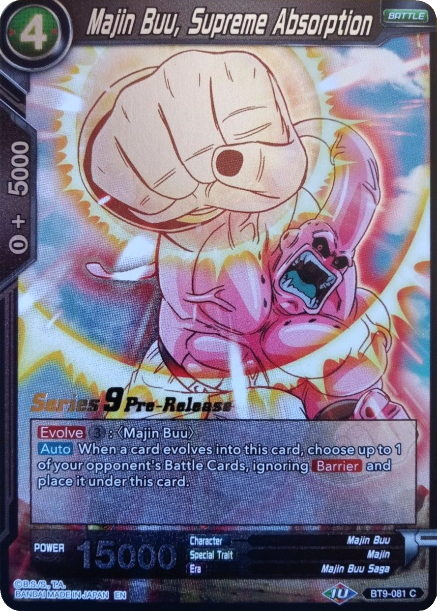 Majin Buu, Supreme Absorption (BT9-081) [Universal Onslaught Prerelease Promos] | Shuffle n Cut Hobbies & Games