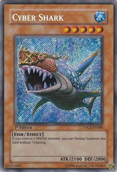 Cyber Shark [TDGS-EN086] Secret Rare | Shuffle n Cut Hobbies & Games