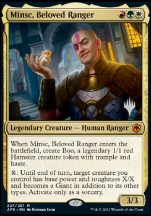 Minsc, Beloved Ranger (Promo Pack) [Dungeons & Dragons: Adventures in the Forgotten Realms Promos] | Shuffle n Cut Hobbies & Games