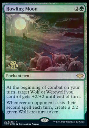 Howling Moon [Innistrad: Crimson Vow Prerelease Promos] | Shuffle n Cut Hobbies & Games