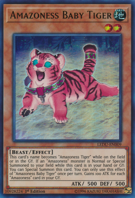 Amazoness Baby Tiger [LEDU-EN009] Ultra Rare | Shuffle n Cut Hobbies & Games