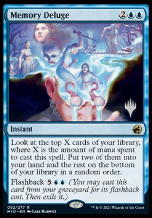 Memory Deluge (Promo Pack) [Innistrad: Midnight Hunt Promos] | Shuffle n Cut Hobbies & Games