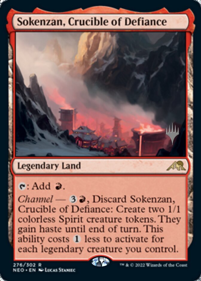 Sokenzan, Crucible of Defiance (Promo Pack) [Kamigawa: Neon Dynasty Promos] | Shuffle n Cut Hobbies & Games