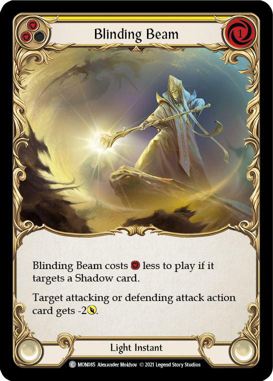 Blinding Beam (Yellow) [MON085] 1st Edition Normal | Shuffle n Cut Hobbies & Games