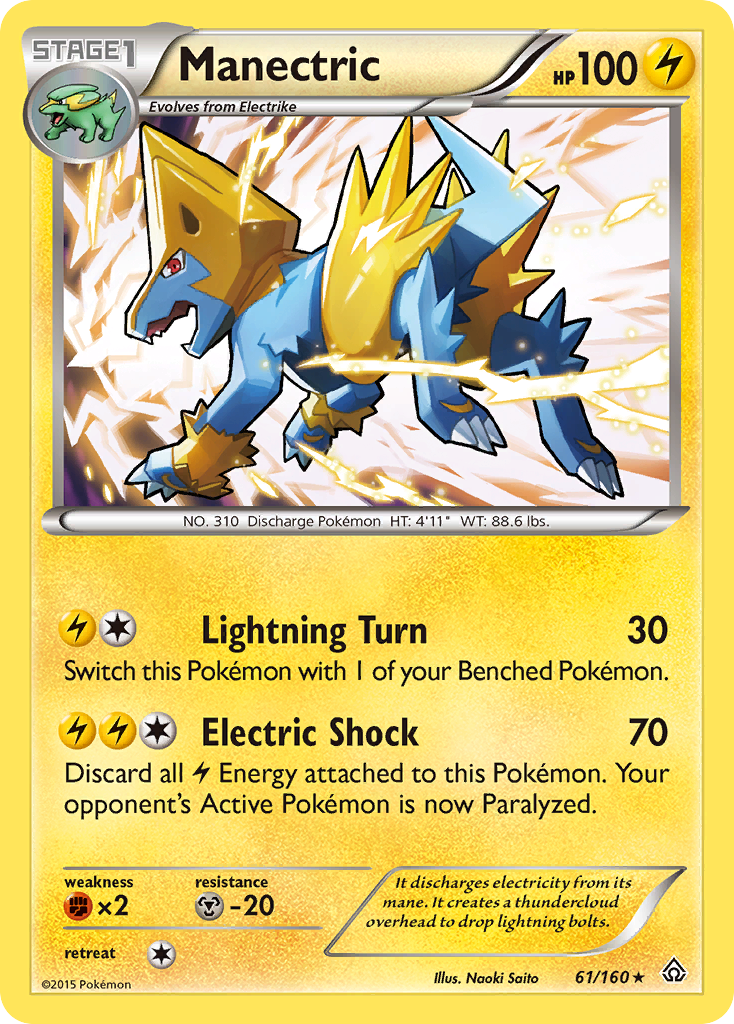 Manectric (61/160) [XY: Primal Clash] | Shuffle n Cut Hobbies & Games