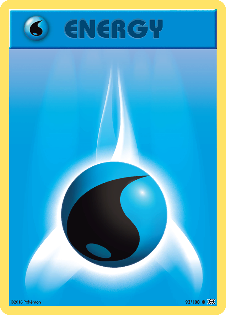 Water Energy (93/108) [XY: Evolutions] | Shuffle n Cut Hobbies & Games