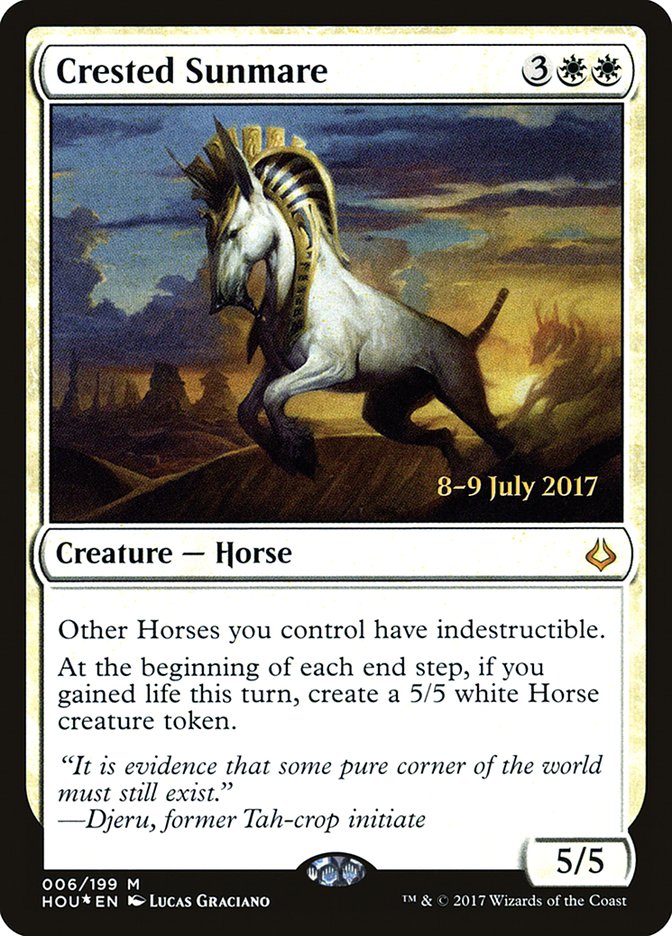 Crested Sunmare [Hour of Devastation Prerelease Promos] | Shuffle n Cut Hobbies & Games