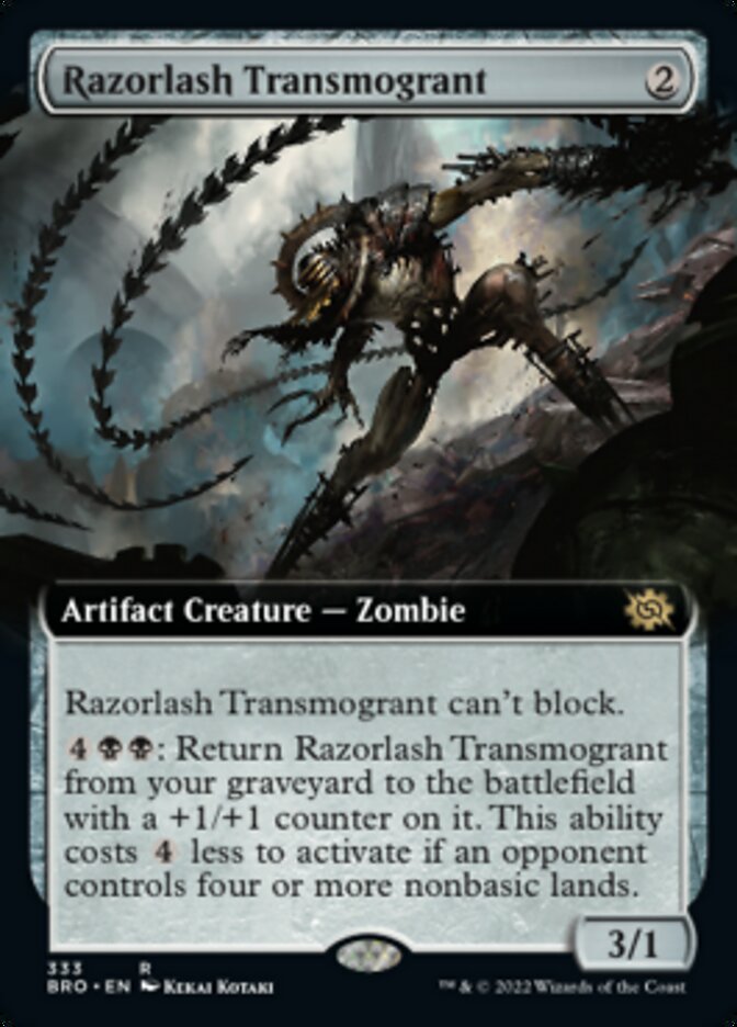 Razorlash Transmogrant (Extended Art) [The Brothers' War] | Shuffle n Cut Hobbies & Games