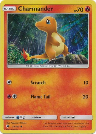 Charmander (18/147) (Premium Collection Promo) [Sun & Moon: Burning Shadows] | Shuffle n Cut Hobbies & Games