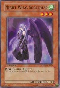 Night Wing Sorceress [CRMS-EN025] Common | Shuffle n Cut Hobbies & Games