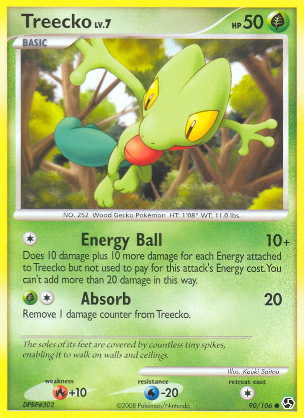 Treecko (90/106) [Diamond & Pearl: Great Encounters] | Shuffle n Cut Hobbies & Games