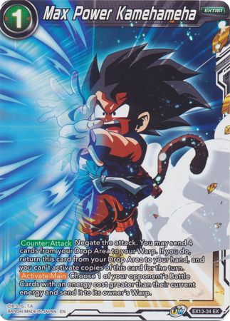 Max Power Kamehameha [EX13-34] | Shuffle n Cut Hobbies & Games