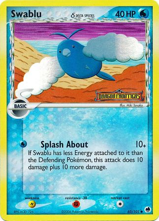 Swablu (65/101) (Delta Species) (Stamped) [EX: Dragon Frontiers] | Shuffle n Cut Hobbies & Games