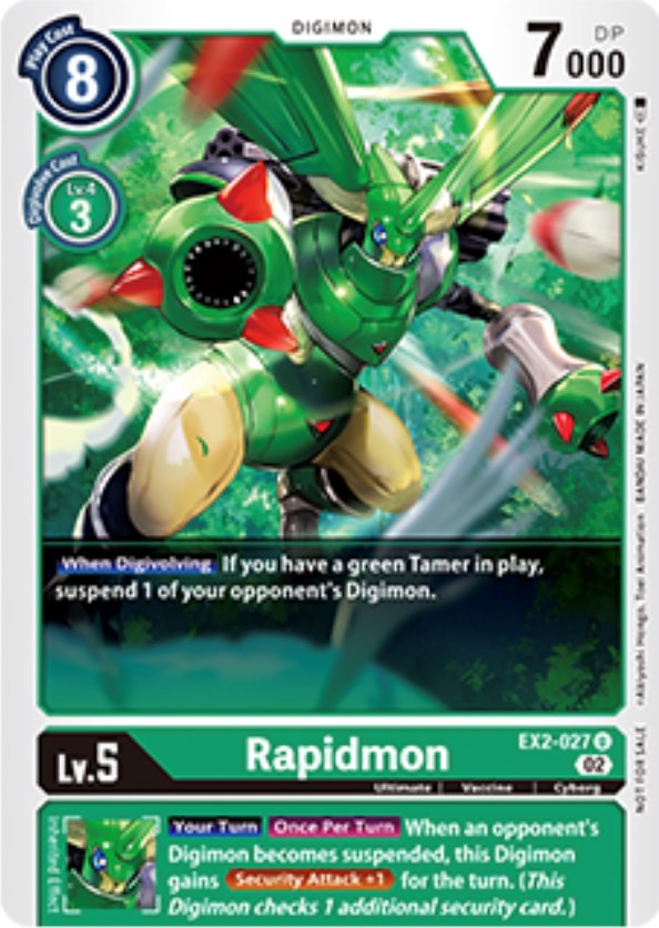 Rapidmon [EX2-027] (Tamer Party Vol. 6 Promo) [Digital Hazard Promos] | Shuffle n Cut Hobbies & Games