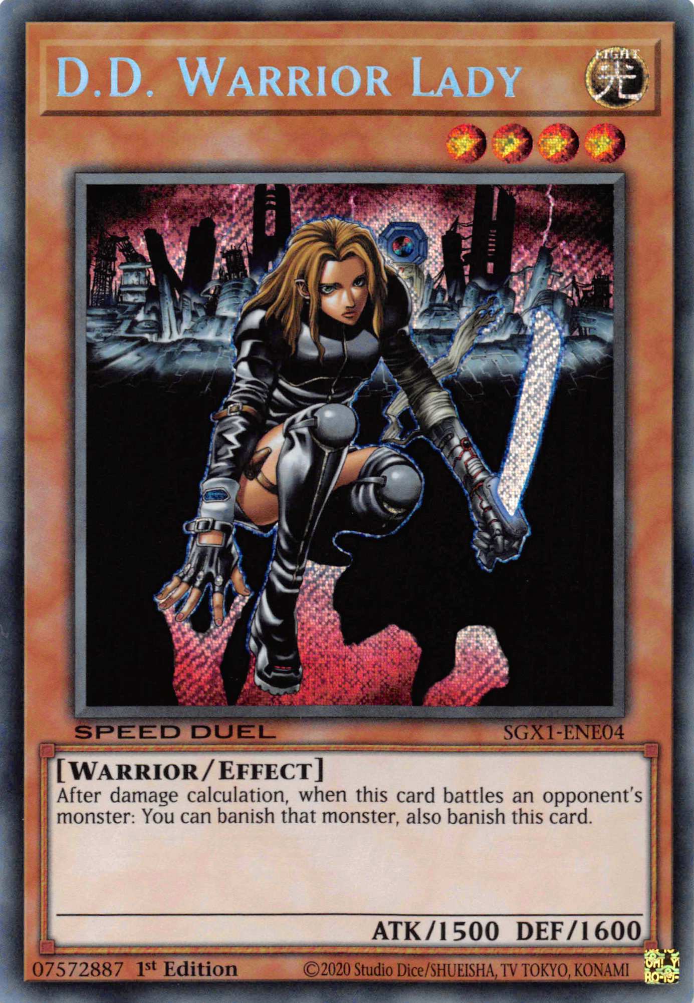 D.D. Warrior Lady [SGX1-ENE04] Secret Rare | Shuffle n Cut Hobbies & Games