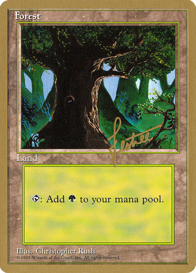 Forest (bl377) (Bertrand Lestree) [Pro Tour Collector Set] | Shuffle n Cut Hobbies & Games