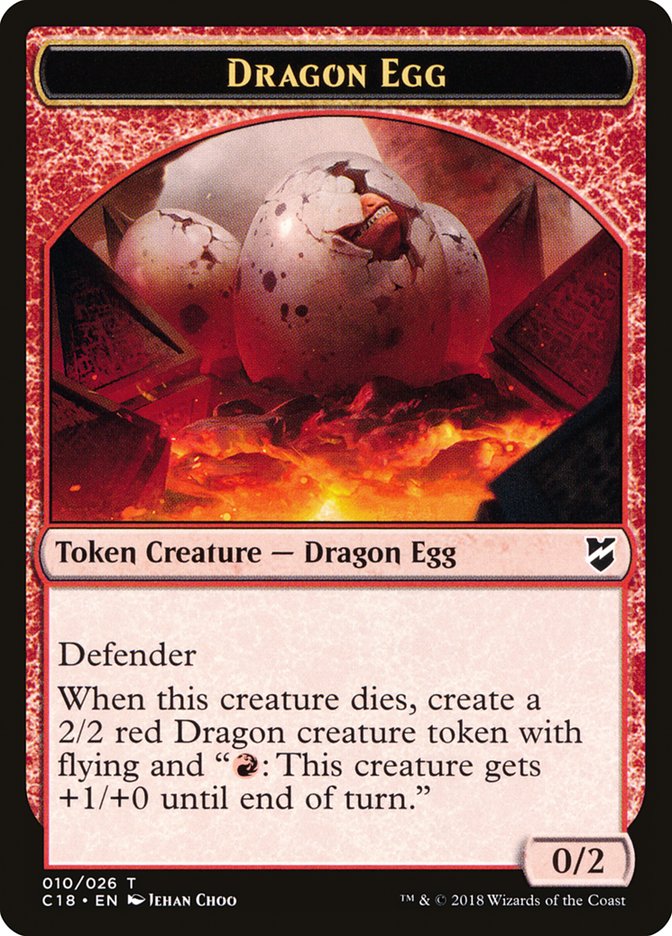 Dragon Egg Token [Commander 2018 Tokens] | Shuffle n Cut Hobbies & Games