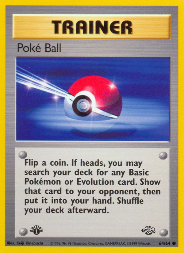 Poke Ball (64/64) [Jungle 1st Edition] | Shuffle n Cut Hobbies & Games