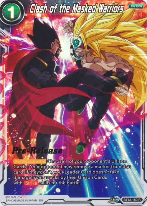 Clash of the Masked Warriors (BT13-150) [Supreme Rivalry Prerelease Promos] | Shuffle n Cut Hobbies & Games