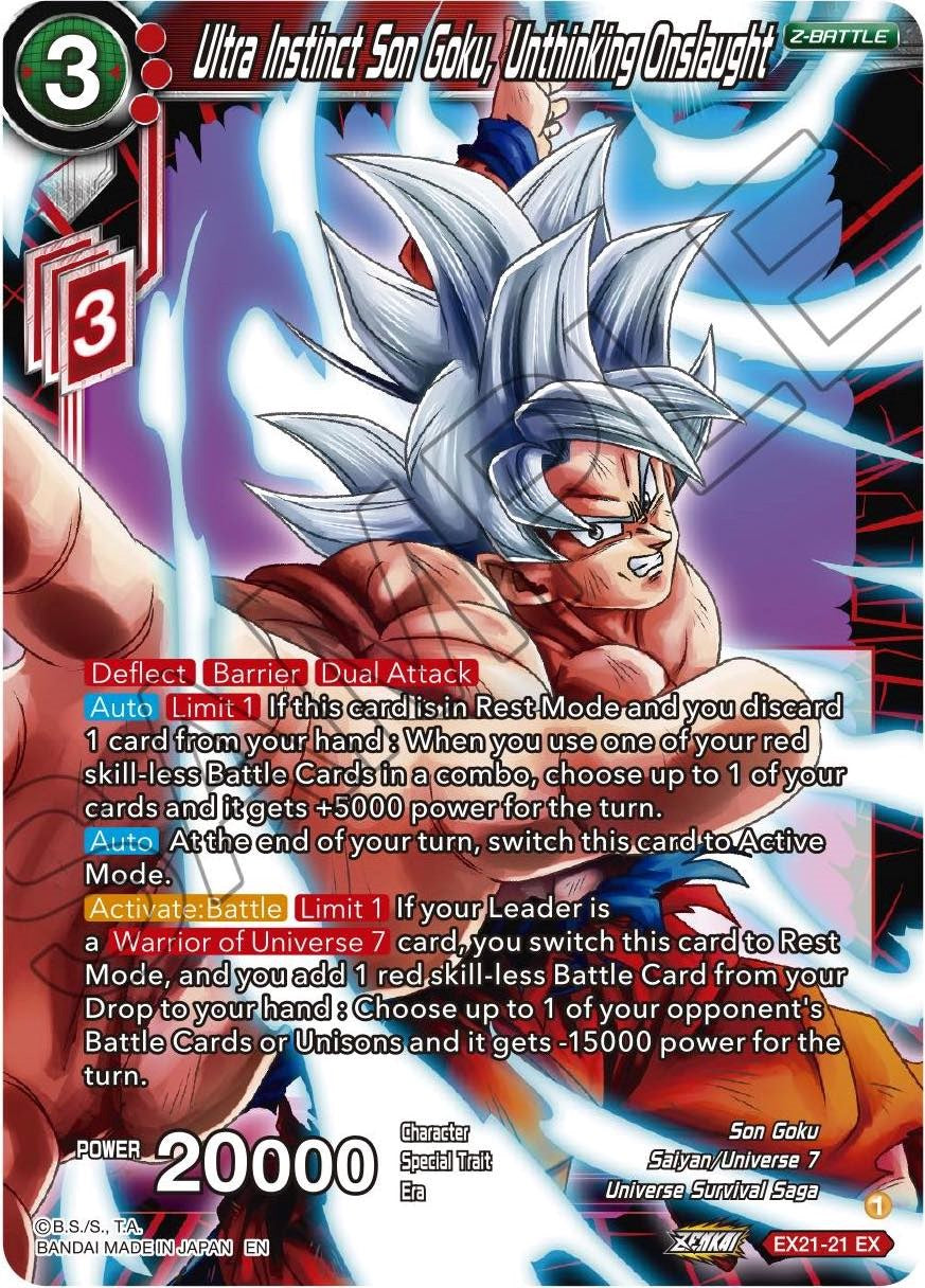 Ultra Instinct Son Goku, Unthinking Onslaught (EX21-21) [5th Anniversary Set] | Shuffle n Cut Hobbies & Games