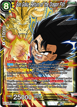 Son Goku, Return of the Dragon Fist (BT14-097) [Cross Spirits] | Shuffle n Cut Hobbies & Games