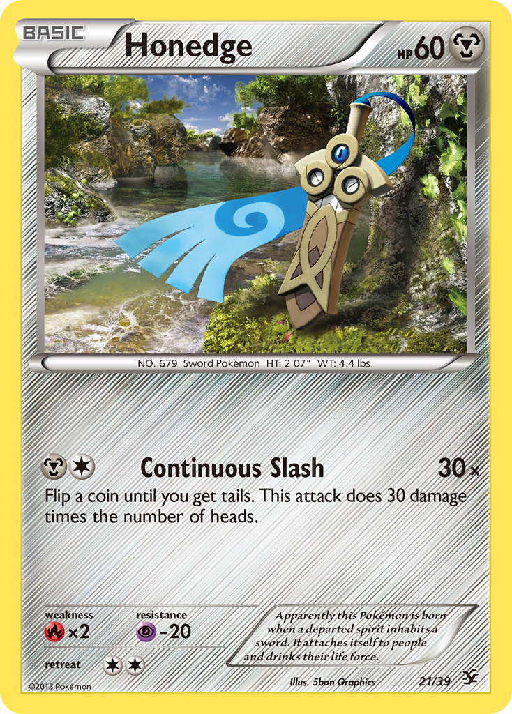 Honedge (21/39) [XY: Kalos Starter Set] | Shuffle n Cut Hobbies & Games