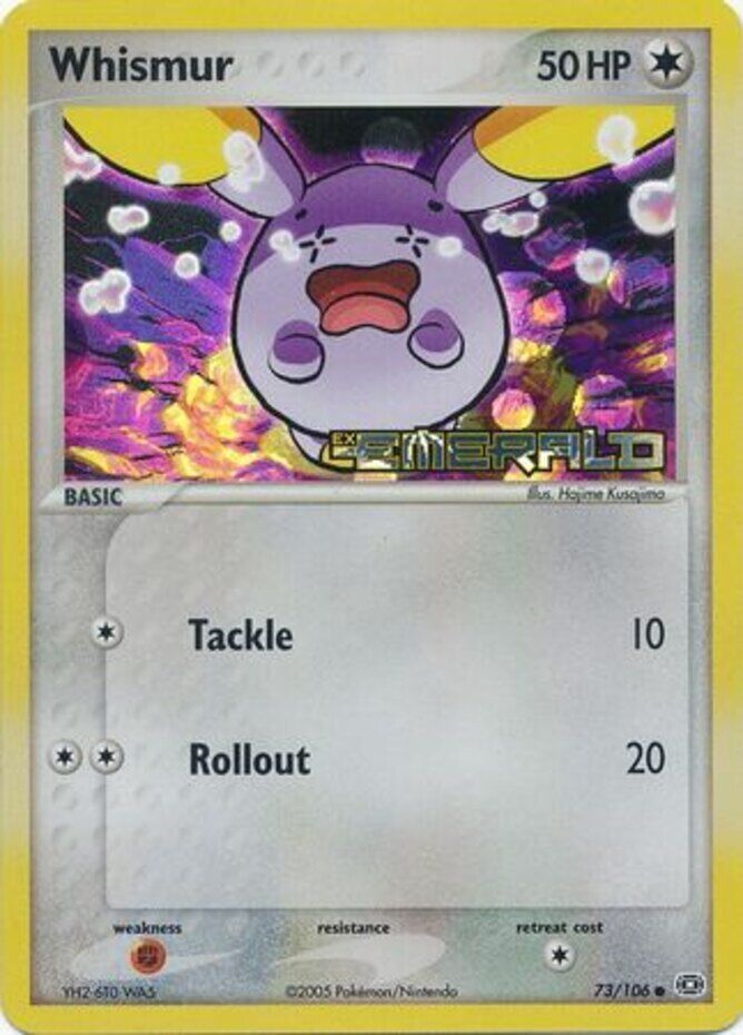 Whismur (73/106) (Stamped) [EX: Emerald] | Shuffle n Cut Hobbies & Games