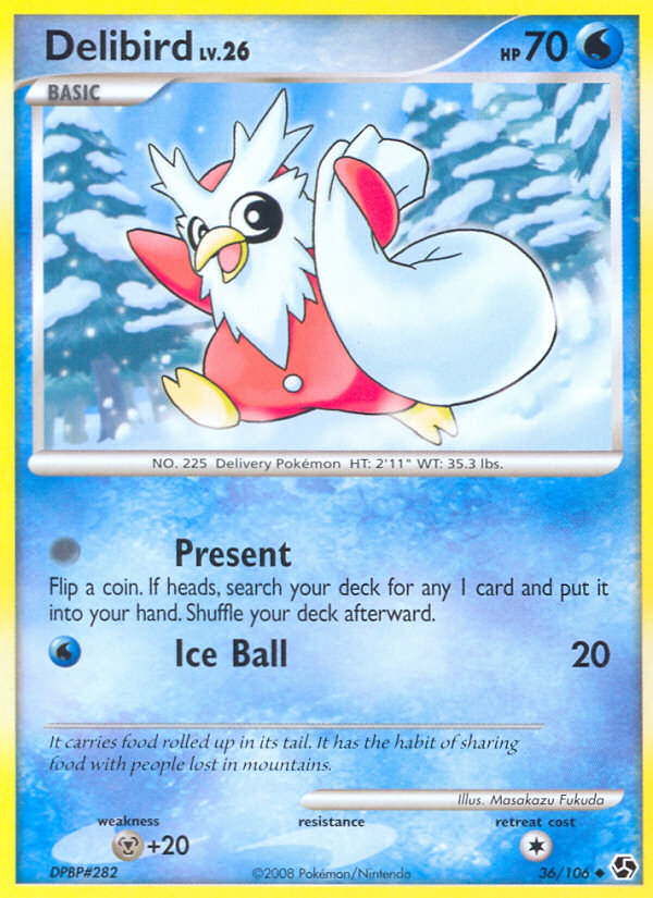 Delibird (36/106) [Diamond & Pearl: Great Encounters] | Shuffle n Cut Hobbies & Games