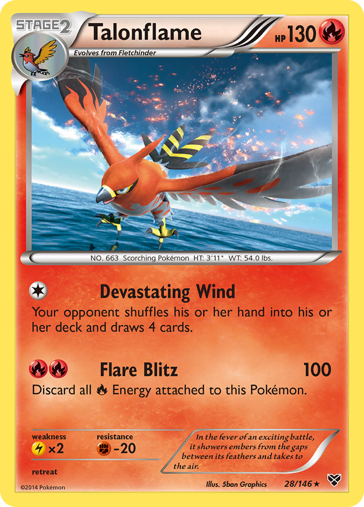 Talonflame (28/146) [XY: Base Set] | Shuffle n Cut Hobbies & Games
