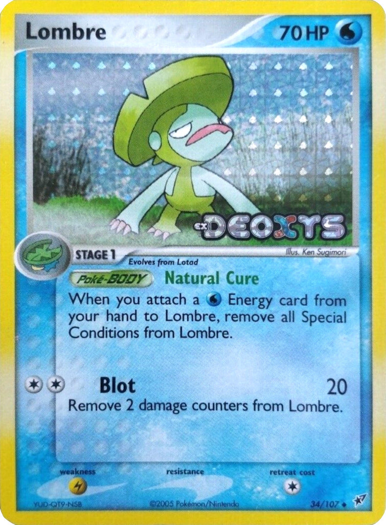 Lombre (34/107) (Stamped) [EX: Deoxys] | Shuffle n Cut Hobbies & Games