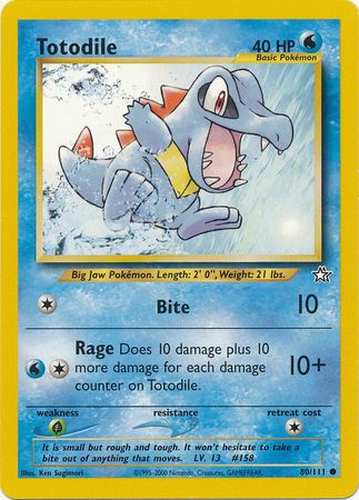 Totodile (80/111) [Neo Genesis Unlimited] | Shuffle n Cut Hobbies & Games